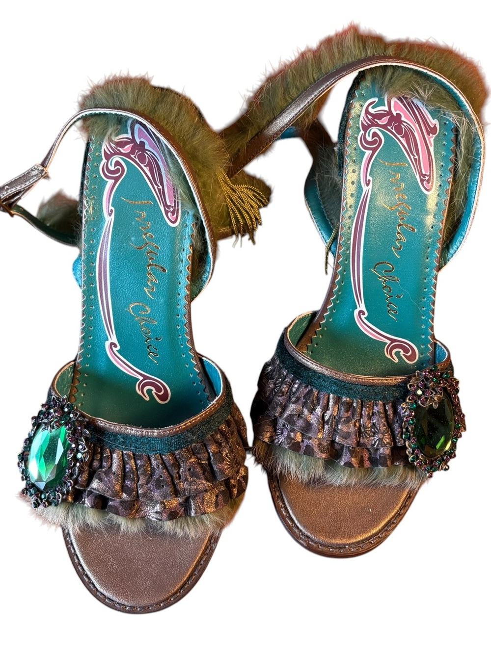 Fantastic Irregular Choice Fringed Heels Size 8 - Picture 2 of 12